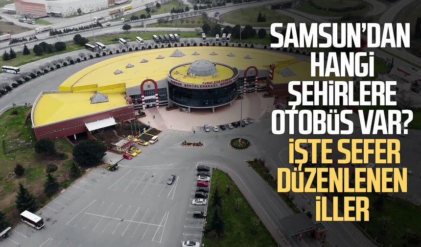 Samsun’dan hangi şehirlere otobüs var? İşte sefer düzenlenen iller