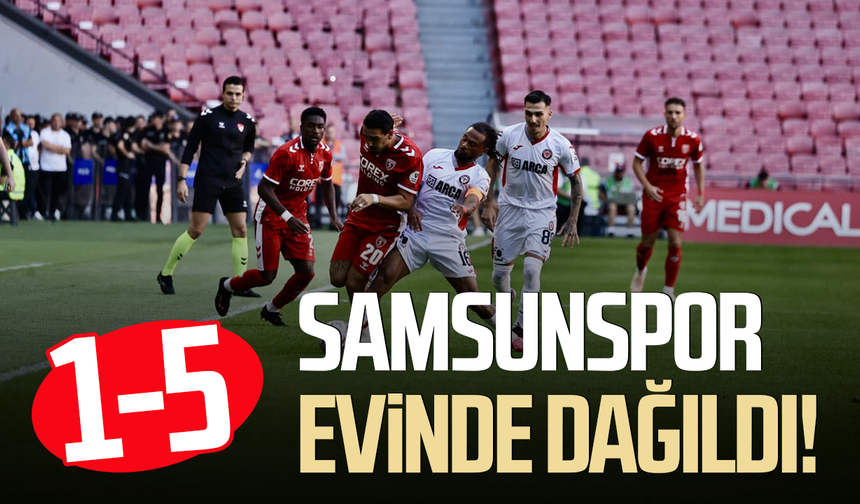 Samsunspor evinde ağır yara aldı! 1-5