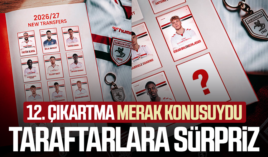 Samsunspor’dan taraftara 12. çıkartma sürprizi!