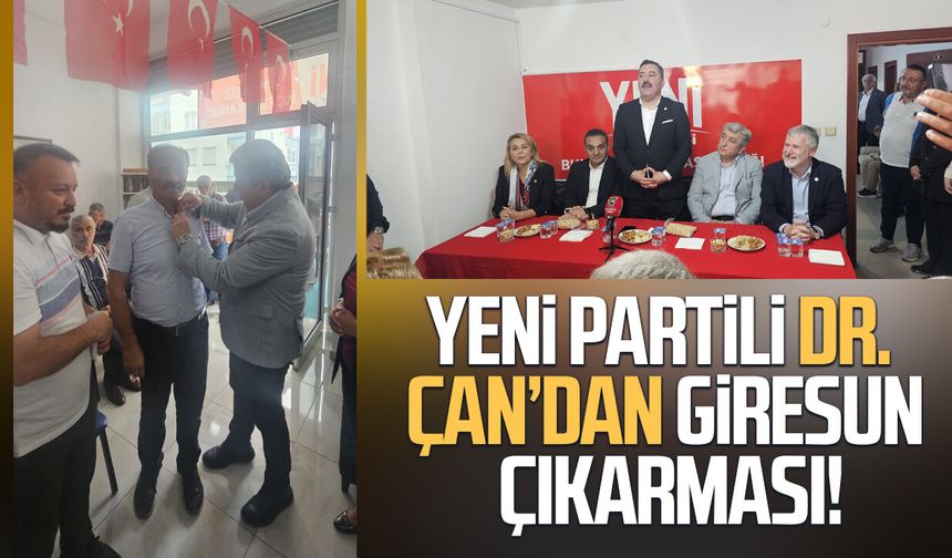 YENİ Partili Dr. Murat Çan’dan Giresun çıkarması!