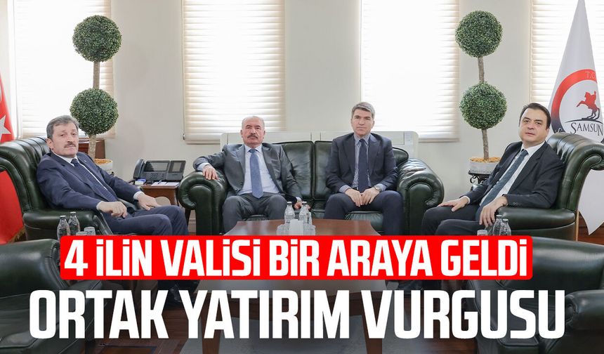 4 ilin valisi aynı masada! Bölgesel iş birliği zirvesi