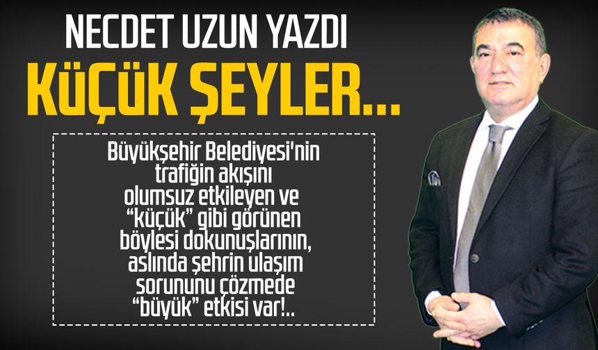 Necdet Uzun yazdı: Küçük şeyler...