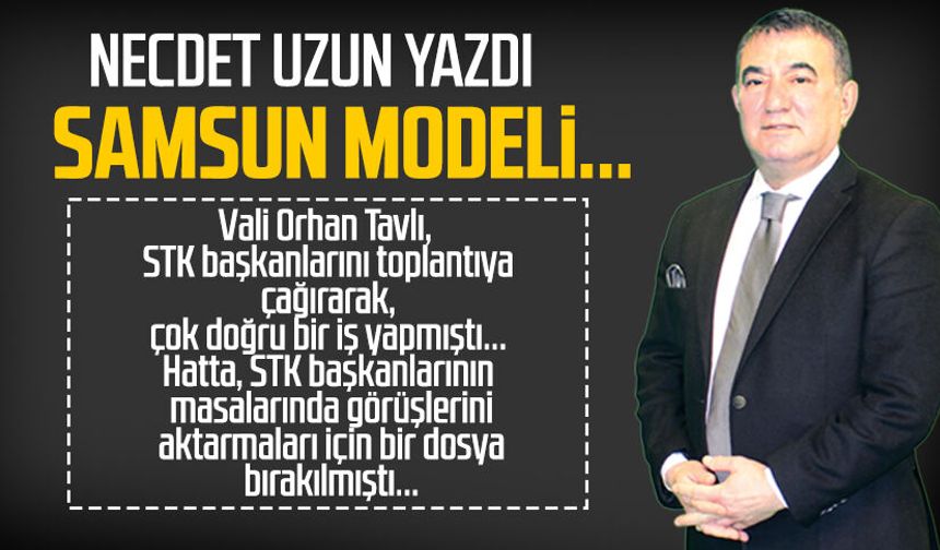 Necdet Uzun yazdı: Samsun modeli...