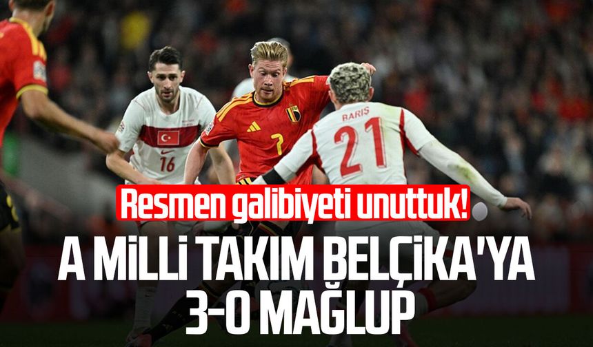 A Milli Takım Belçika'ya 3-0 mağlup oldu