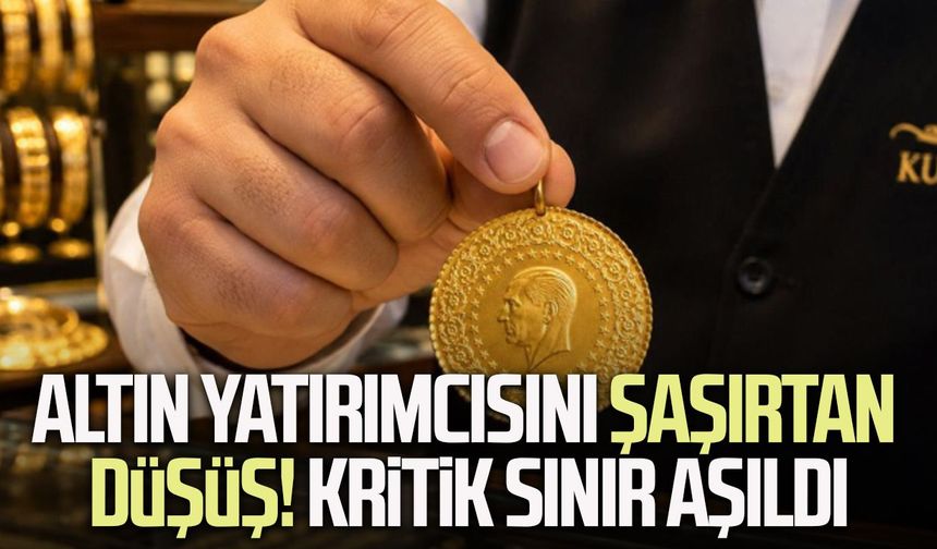 Altın yatırımcısını şaşırtan düşüş! Kritik sınır aşıldı