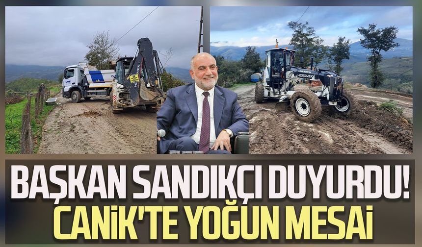 Başkan İbrahim Sandıkçı duyurdu! Canik'te yoğun mesai