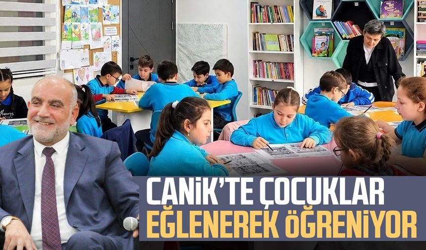 Canik’te çocuklar eğlenerek öğreniyor