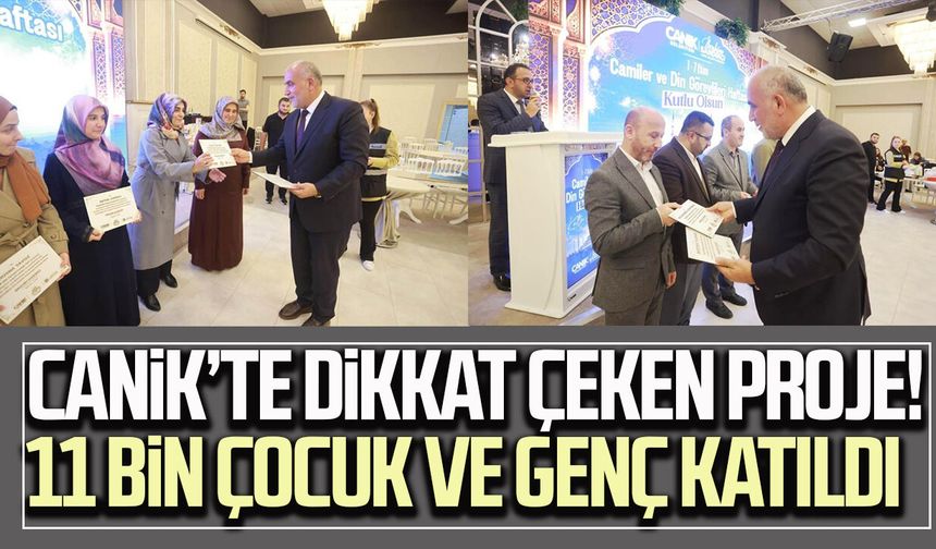 Canik’te dikkat çeken proje! 11 bin çocuk ve genç katıldı