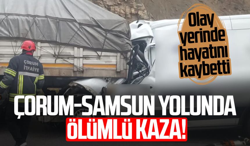 Çorum-Samsun yolunda ölümlü kaza! Hasan Basri Teke hayatını kaybetti