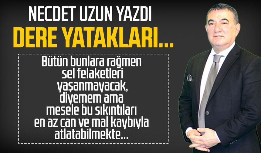 Necdet Uzun yazdı: Dere yatakları...