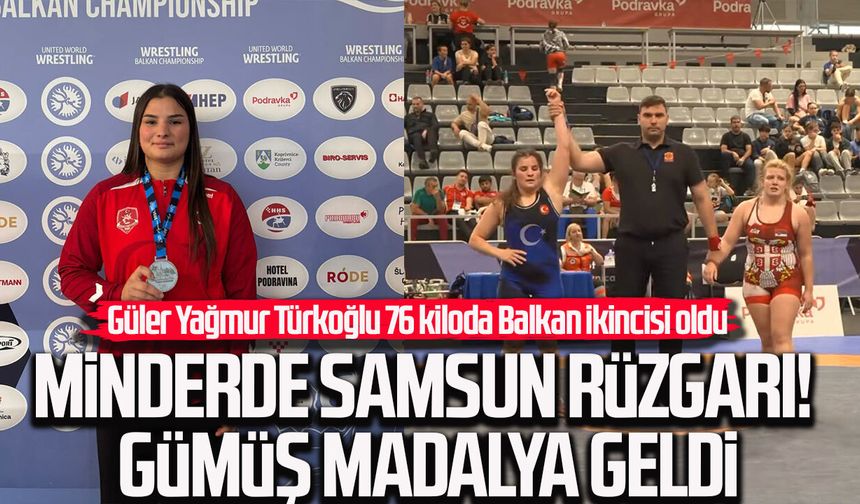 Minderde Samsun rüzgarı! Gümüş madalya geldi