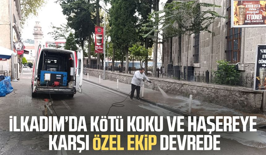 İlkadım’da kötü koku ve haşereye karşı özel ekip devrede
