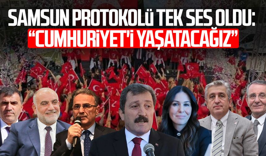 Samsun protokolünden Cumhuriyet'in 103. yılına kararlılık mesajı