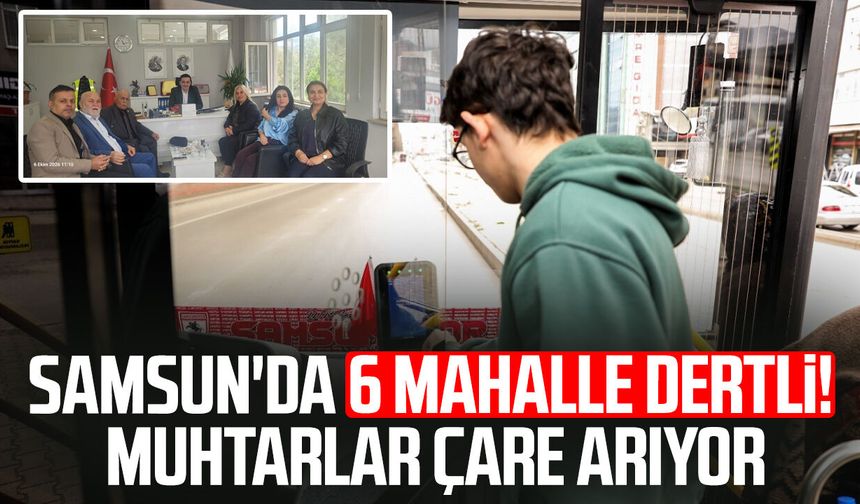 Samsun'da 6 mahalle dertli! Muhtarlar çare arıyor