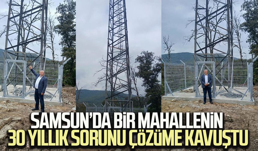 Samsun’da bir mahallenin 30 yıllık sorunu çözüme kavuştu