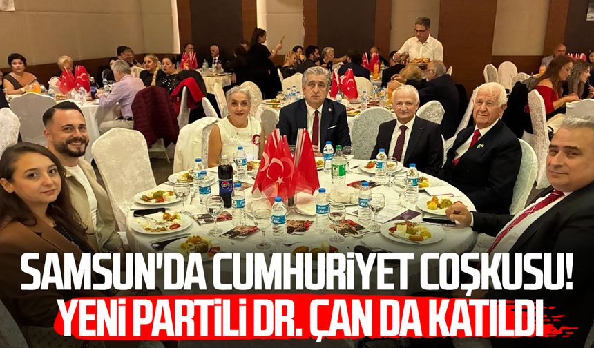 Samsun'da Cumhuriyet coşkusu! Dr. Murat Çan da katıldı