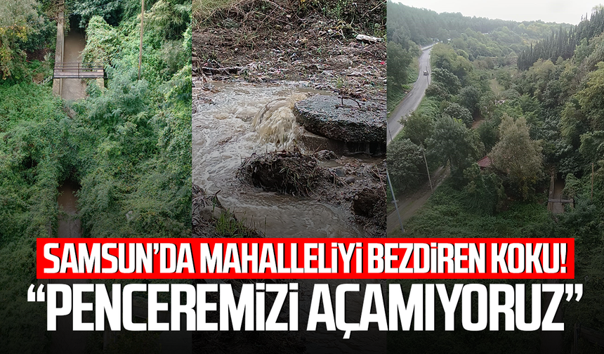 Samsun’da mahalleliyi bezdiren koku! “Penceremizi açamıyoruz”