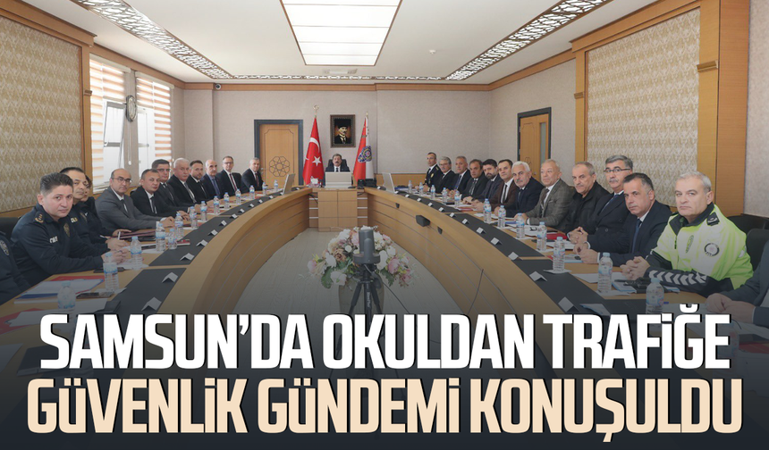 Samsun’da okuldan trafiğe güvenlik gündemi konuşuldu