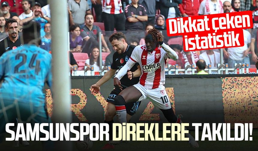 Samsunspor’da inanılmaz istatistik! Direkler gole izin vermiyor