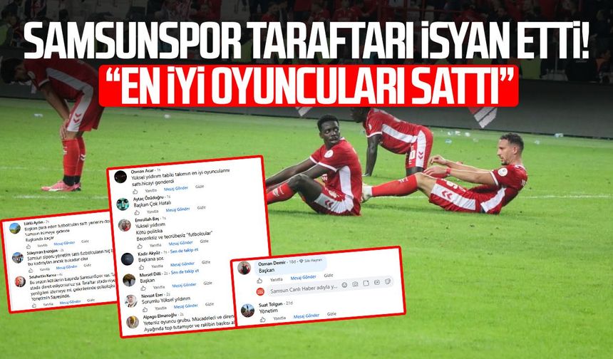 Samsunspor'da işler neden kötü gidiyor? Taraftar tek tek sıraladı