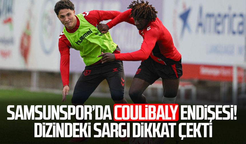 Samsunspor’da Coulibaly endişesi! Dizindeki sargı dikkat çekti