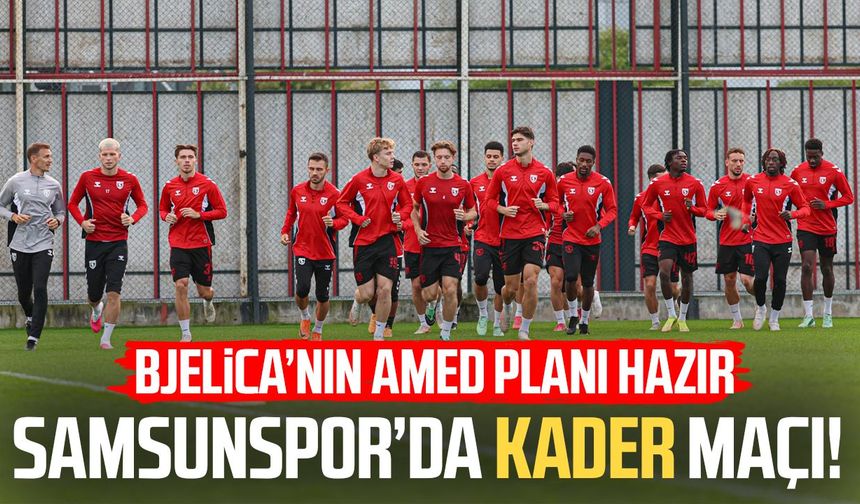 Samsunspor’da kader maçı! Nenad Bjelica’nın Amed planı hazır