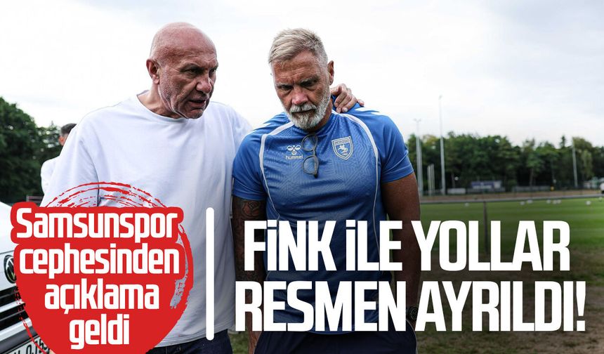 Samsunspor'da Thorsten Fink ile yollar resmen ayrıldı! Açıklama geldi