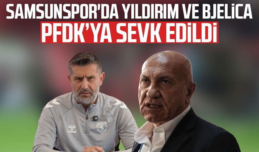 Samsunspor'da Yüksel Yıldırım ve Nenad Bjelica PFDK’ya sevk edildi