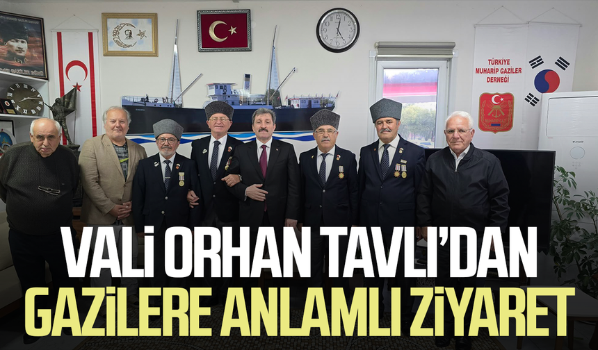 Samsun'da Vali Orhan Tavlı’dan gazilere anlamlı ziyaret