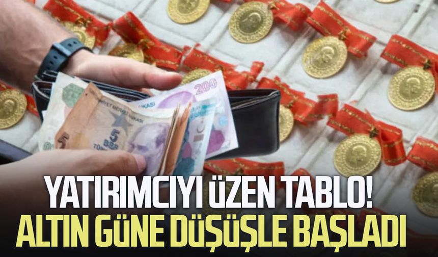 Yatırımcıyı üzen tablo! Altın güne düşüşle başladı
