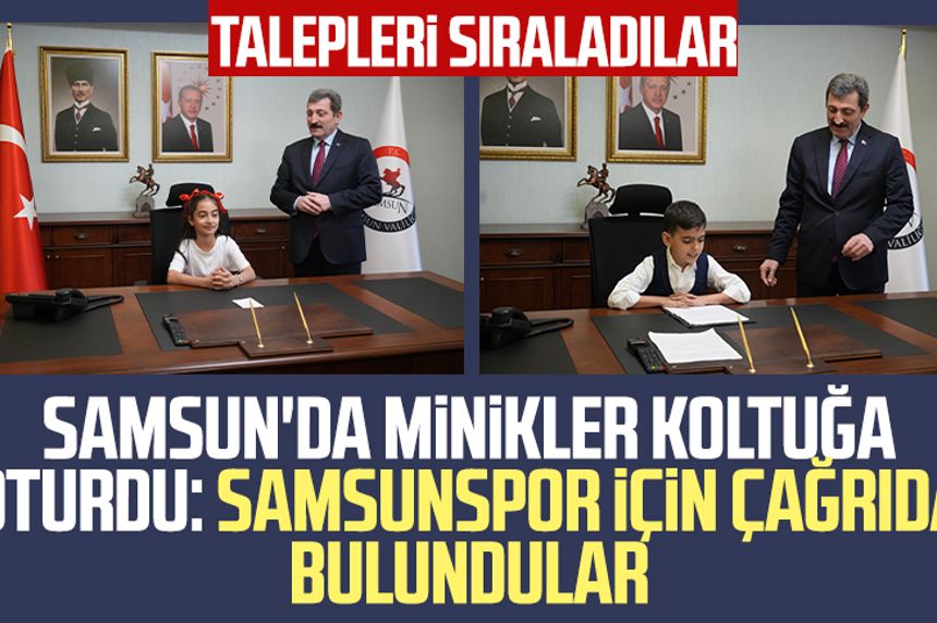 Samsun'da minikler koltuğa oturdu: Samsunspor için çağrıda bulundular