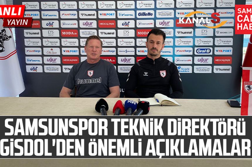 Samsunspor Teknik Direktörü Markus Gisdol'den önemli açıklamalar