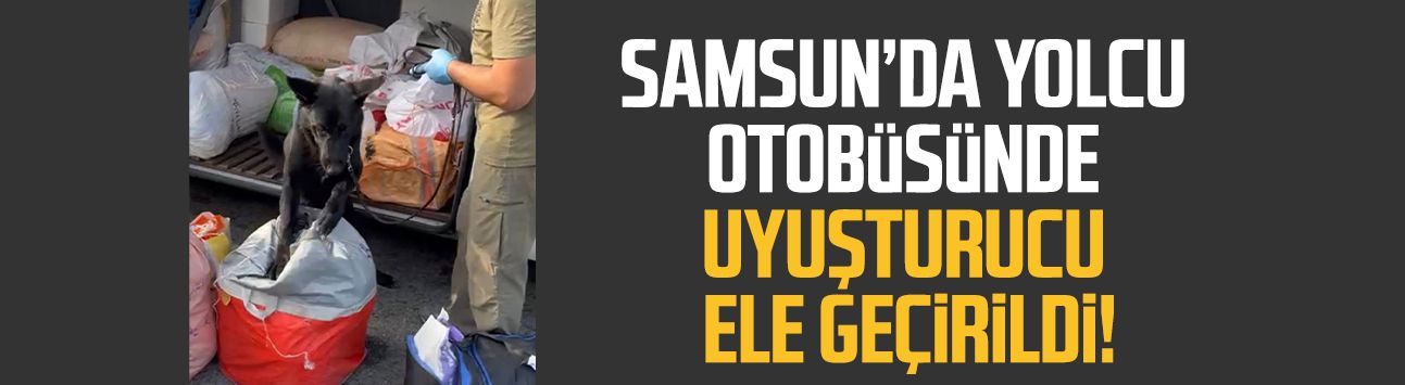 Samsun’da yolcu otobüsünde uyuşturucu ele geçirildi!