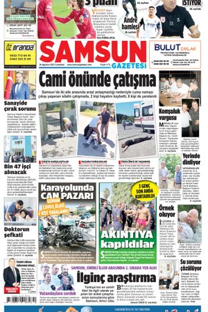 26 Ağustos Cumartesi