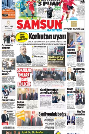 20 Nisan Cumartesi Samsun Gazetesi