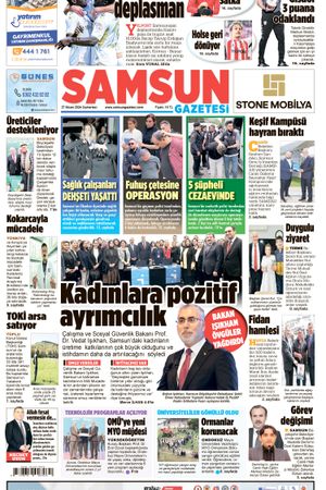 27 Nisan Cumartesi Samsun Gazetesi