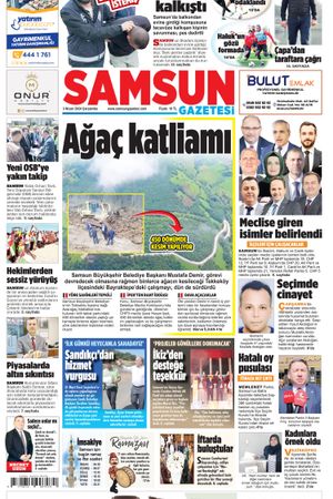 3 Nisan Çarşamba Samsun Gazetesi