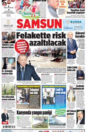 30 Nisan Salı Samsun Gazetesi