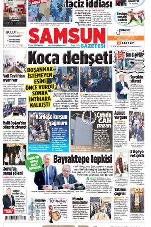 8 Nisan Pazartesi Samsun Gazetesi