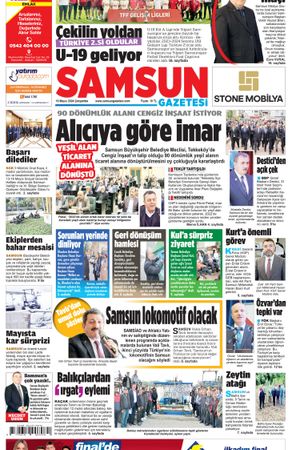 15 Mayıs Çarşamba Samsun Gazetesi