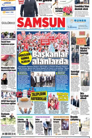 2 Mayıs Perşembe Samsun Gazetesi
