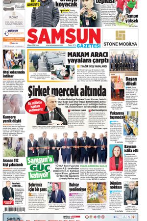 3 Mayıs Cuma Samsun Gazetesi