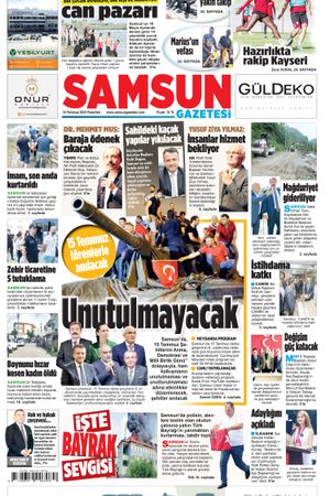15 Temmuz Pazartesi