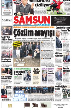 14 Aralık Cumartesi Samsun Gazetesi