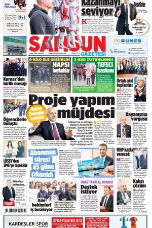 2 Aralık Pazartesi Samsun Gazetesi