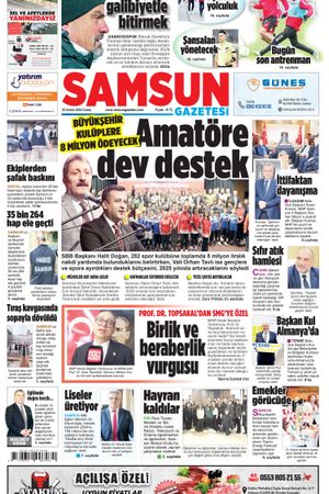 20 Aralık Cuma Samsun Gazeteci