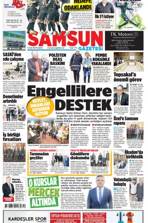 5 Aralık Perşembe Samsun Gazetesi