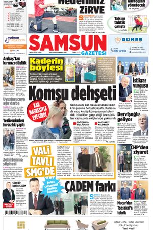 6 Aralık Cuma Samsun Gazetesi