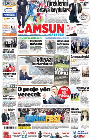 28 Nisan Pazartesi Samsun Gazetesi