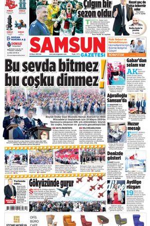 20 Mayıs Salı Samsun Gazetesi